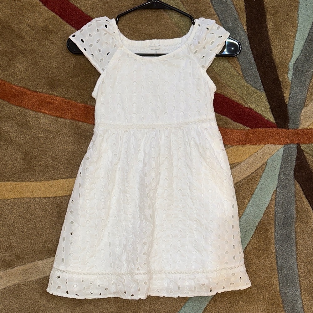 Abercrombie Kids White Eyelet Dress